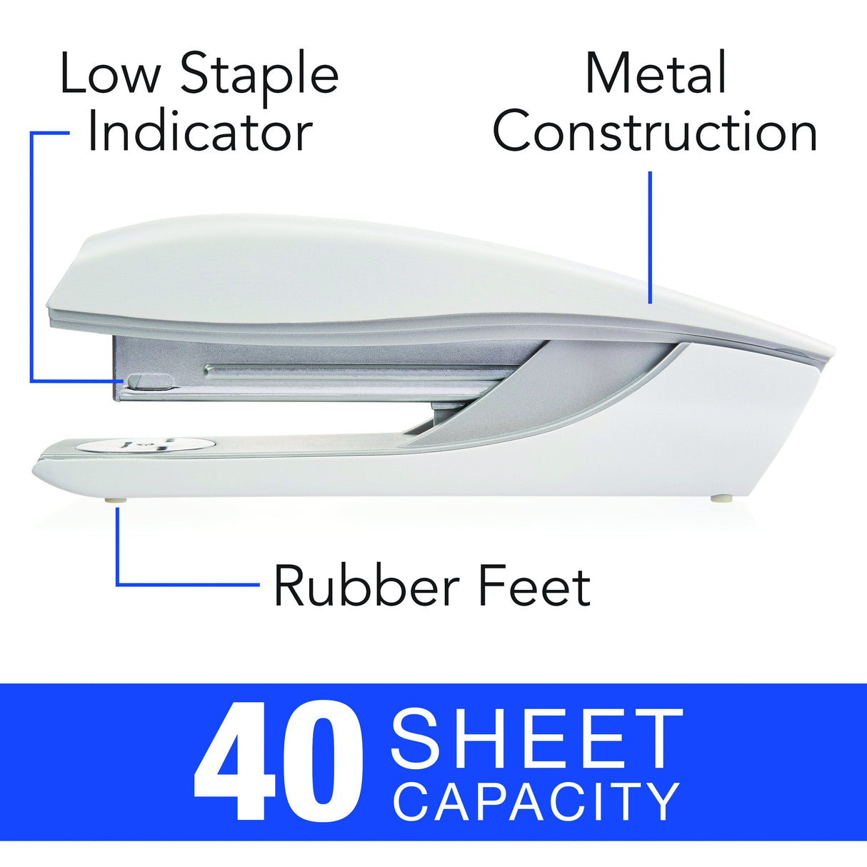 Swingline NeXXt Series Style Desktop Stapler, Model 40, White